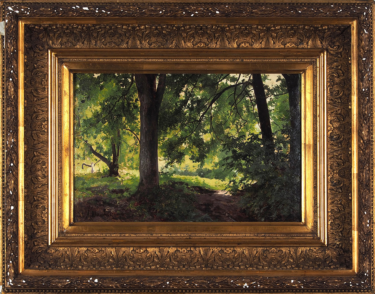 Шильдер Андрей Николаевич (1861-1919) «Тропинка в лесу». Этюд. ... |  Аукционы | Аукционный дом «Литфонд»